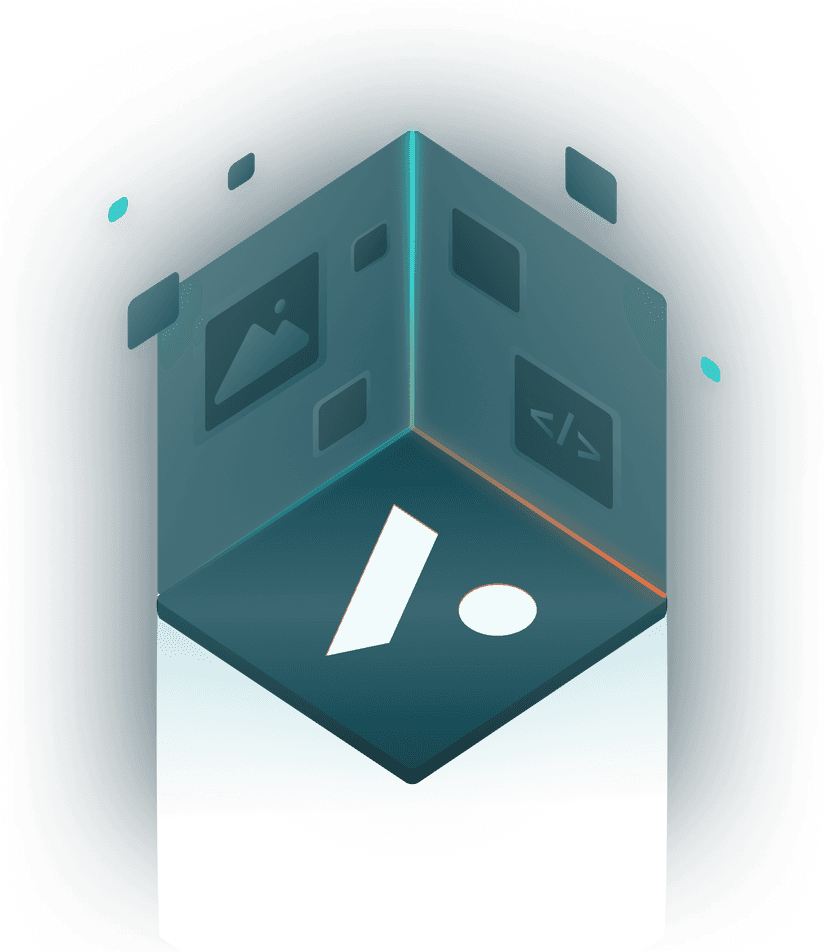 3D BLOCKv illustration